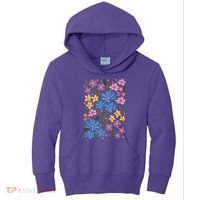 Cute Boho Wildflower Floral Pattern Kids Hoodie thumb 0