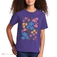 Cute Boho Wildflower Floral Pattern Kids T-Shirt thumb 2