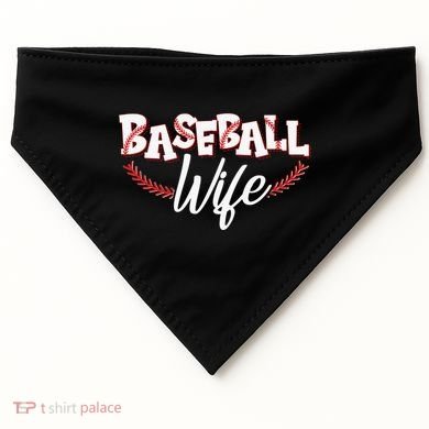 Cute Baseball Wife USA-Made Doggie Bandana