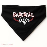 Cute Baseball Wife USA-Made Doggie Bandana thumb 0