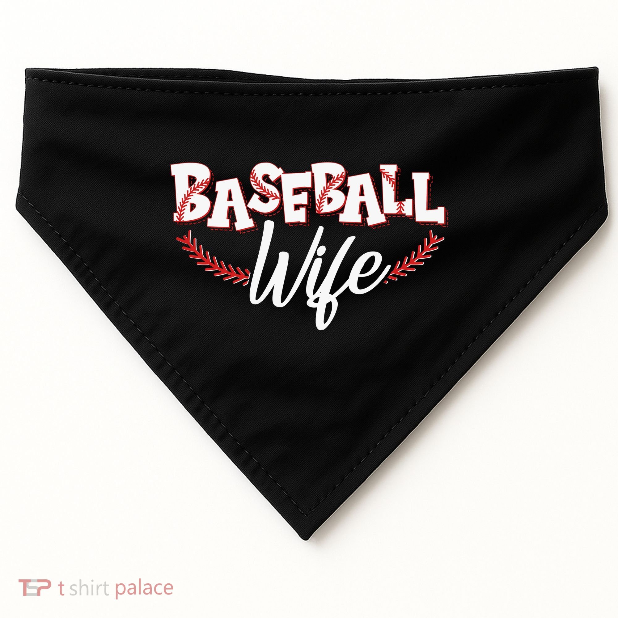 Cute Baseball Wife USA-Made Doggie Bandana