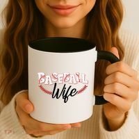 Cute Baseball Wife Coffee Mug thumb 3