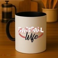 Cute Baseball Wife Coffee Mug thumb 4