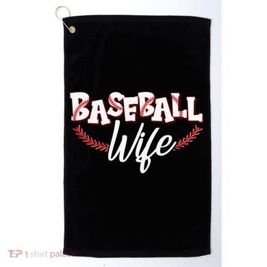 Cute Baseball Wife Golf Towel