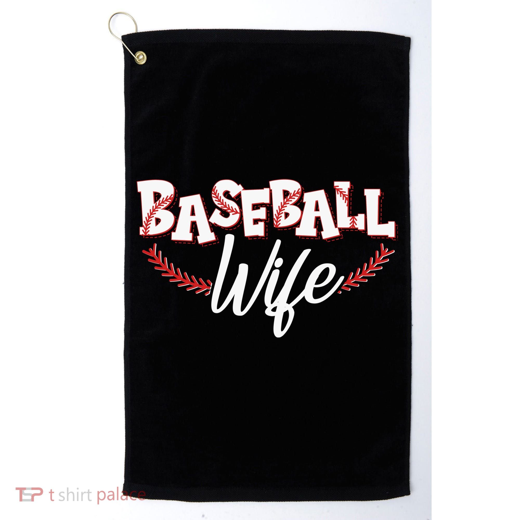 Cute Baseball Wife Golf Towel