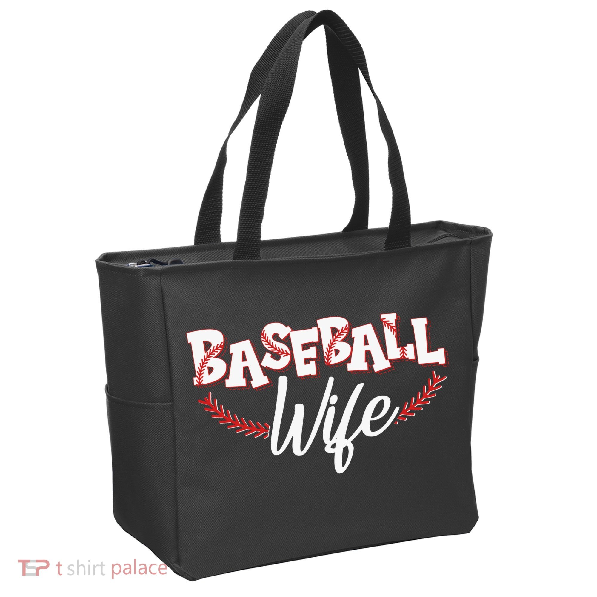 Cute Baseball Wife Tote Bag