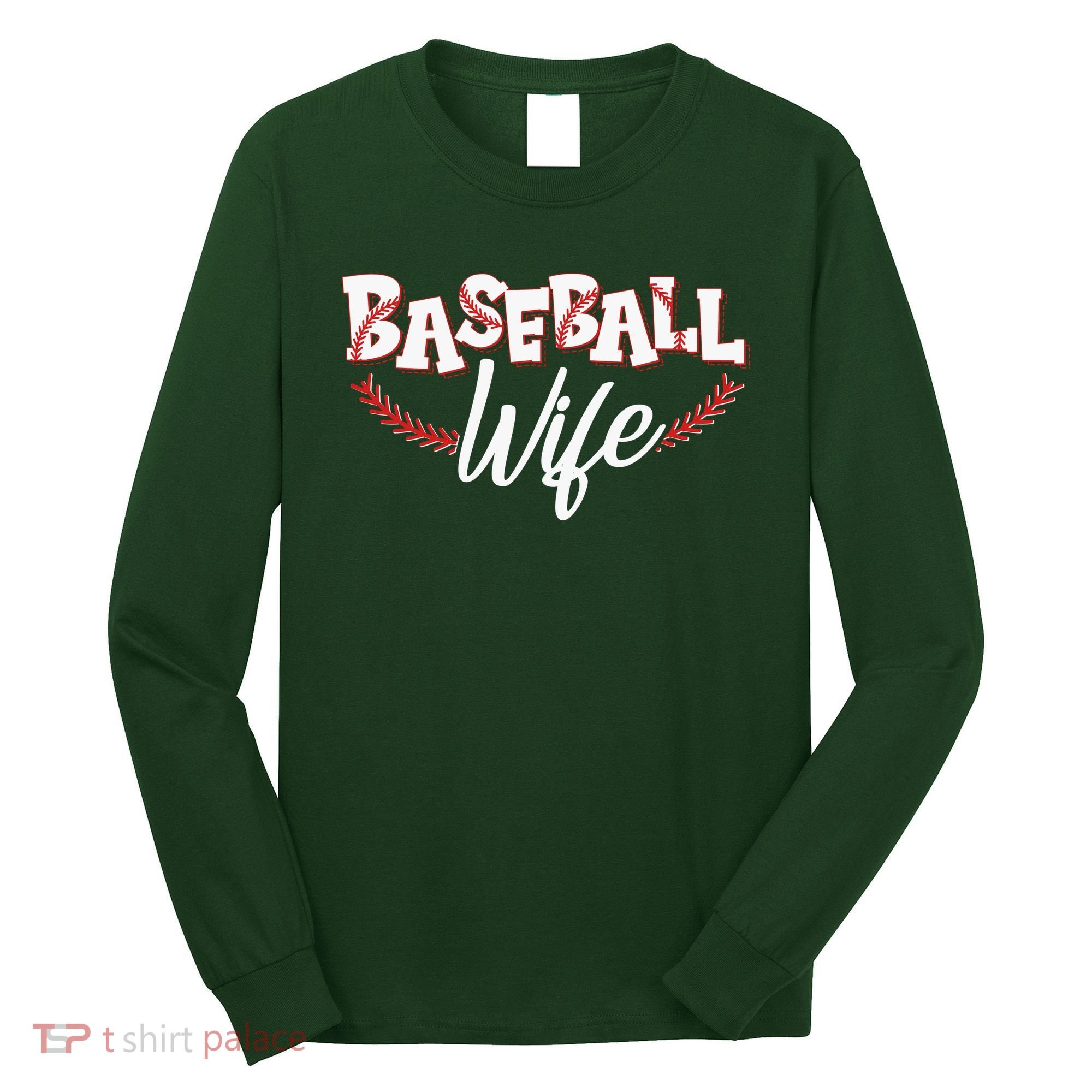 Cute Baseball Wife Long Sleeve Shirt