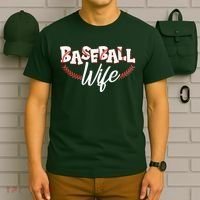 Cute Baseball Wife T-Shirt thumb 6