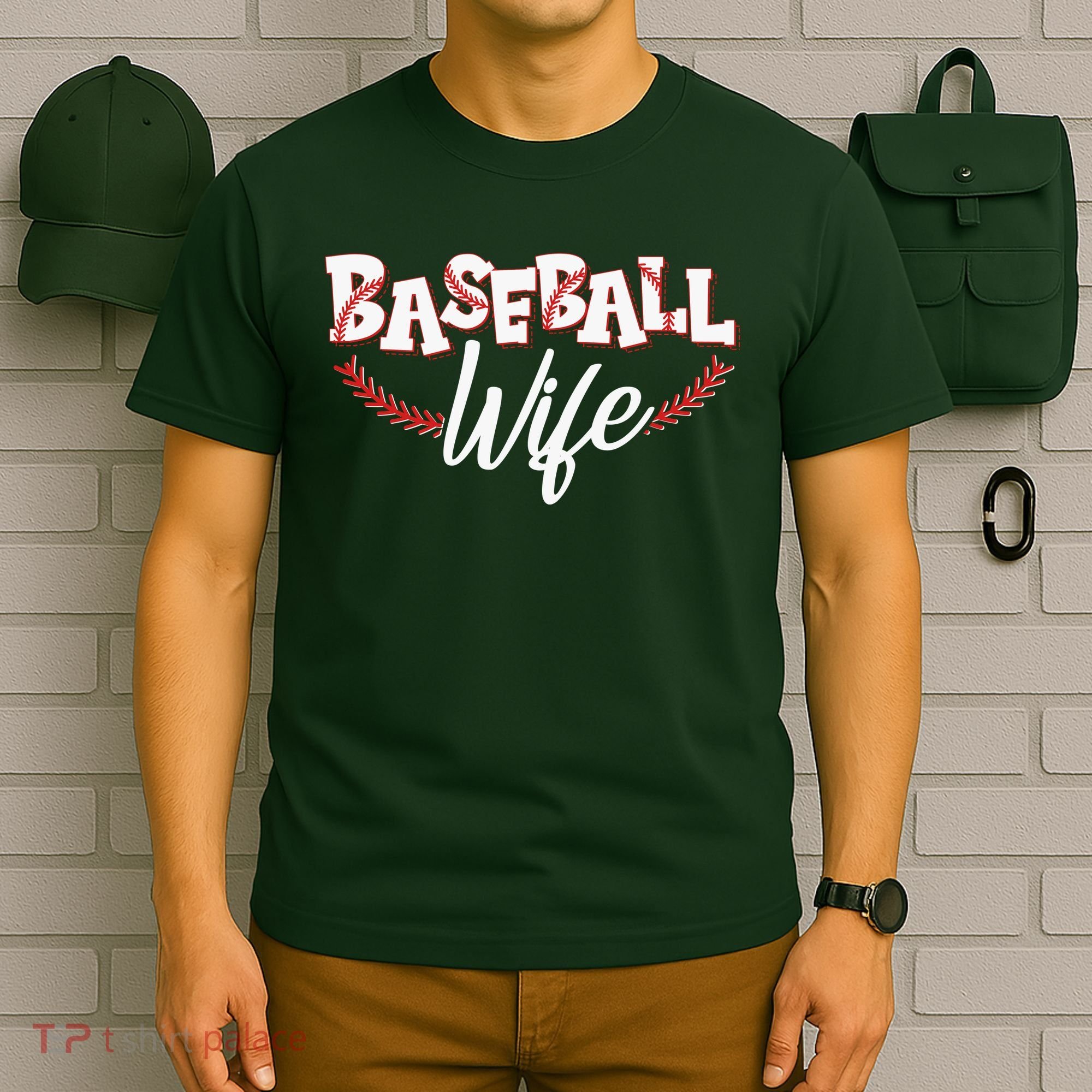Cute Baseball Wife T-Shirt