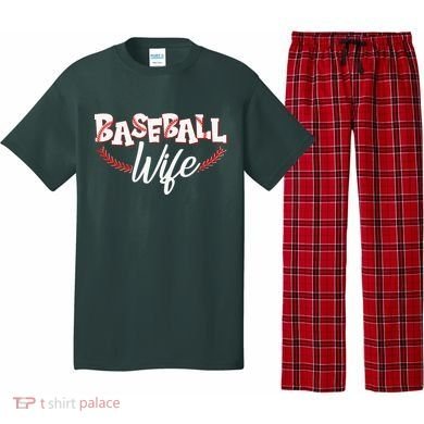 Cute Baseball Wife Pajama Set