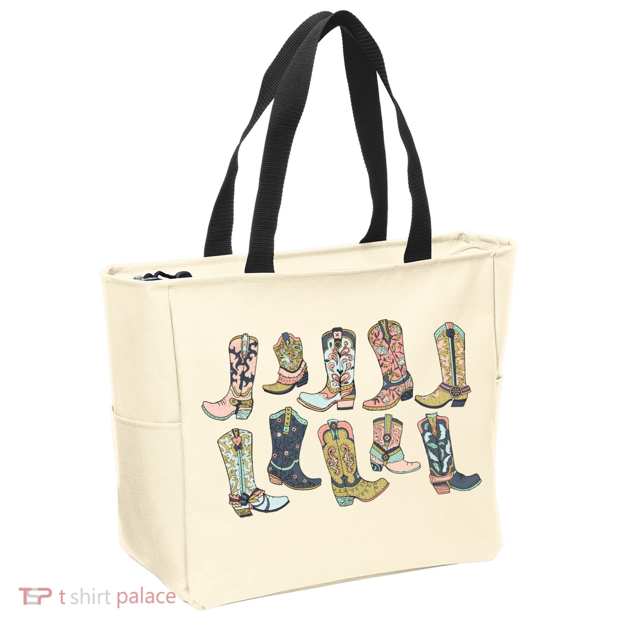 Cowgirl Boots Western Tote Bag