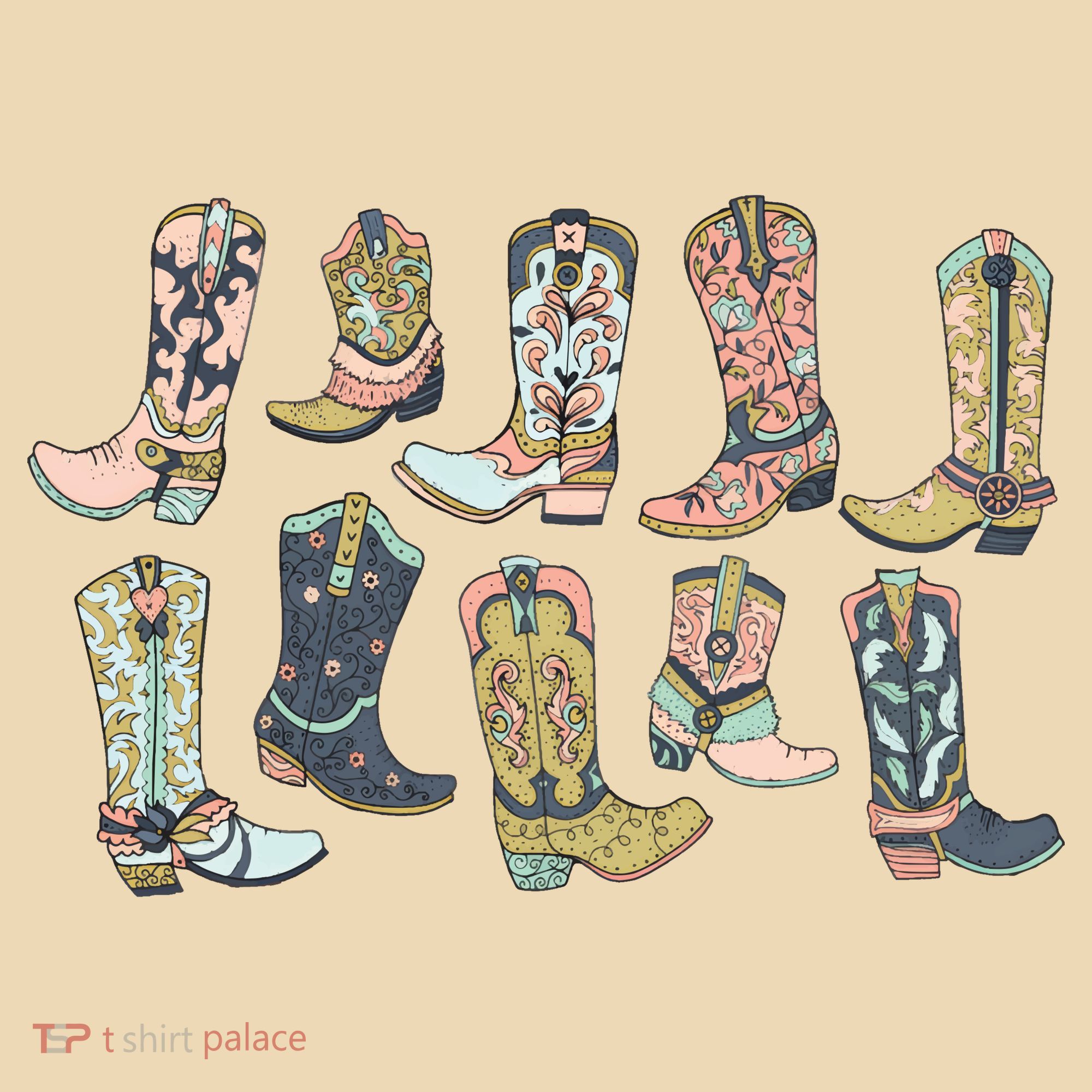 Cowgirl Boots Western Tote Bag