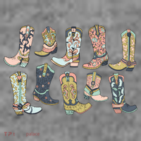 Cowgirl Boots Western Toddler Hoodie thumb 2