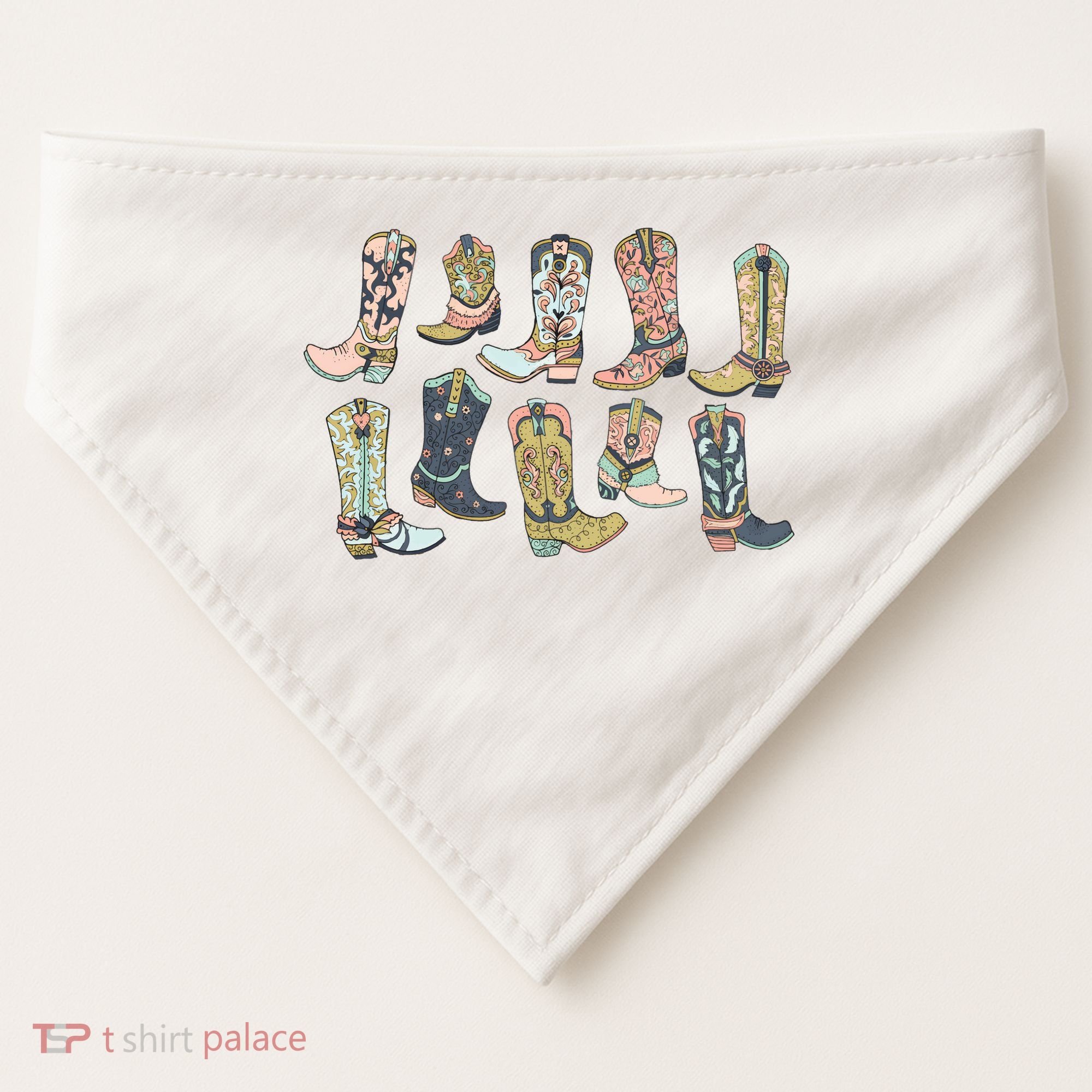 Cowgirl Boots Western USA-Made Doggie Bandana