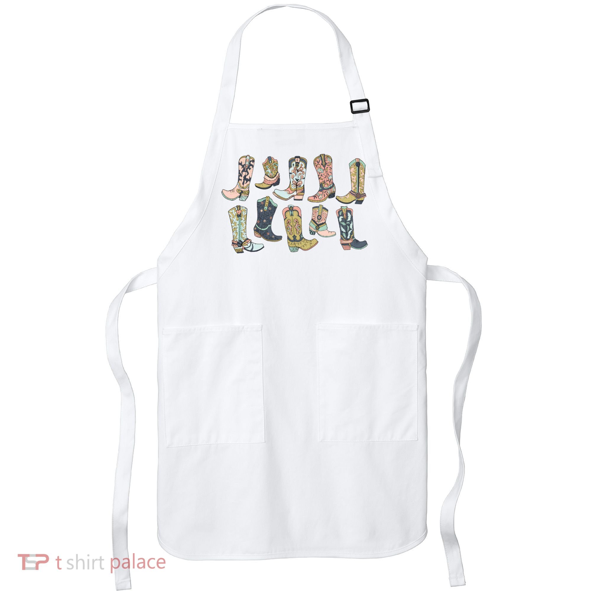Cowgirl Boots Western Apron