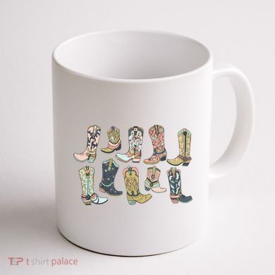 Cowgirl Boots Western Coffee Mug back