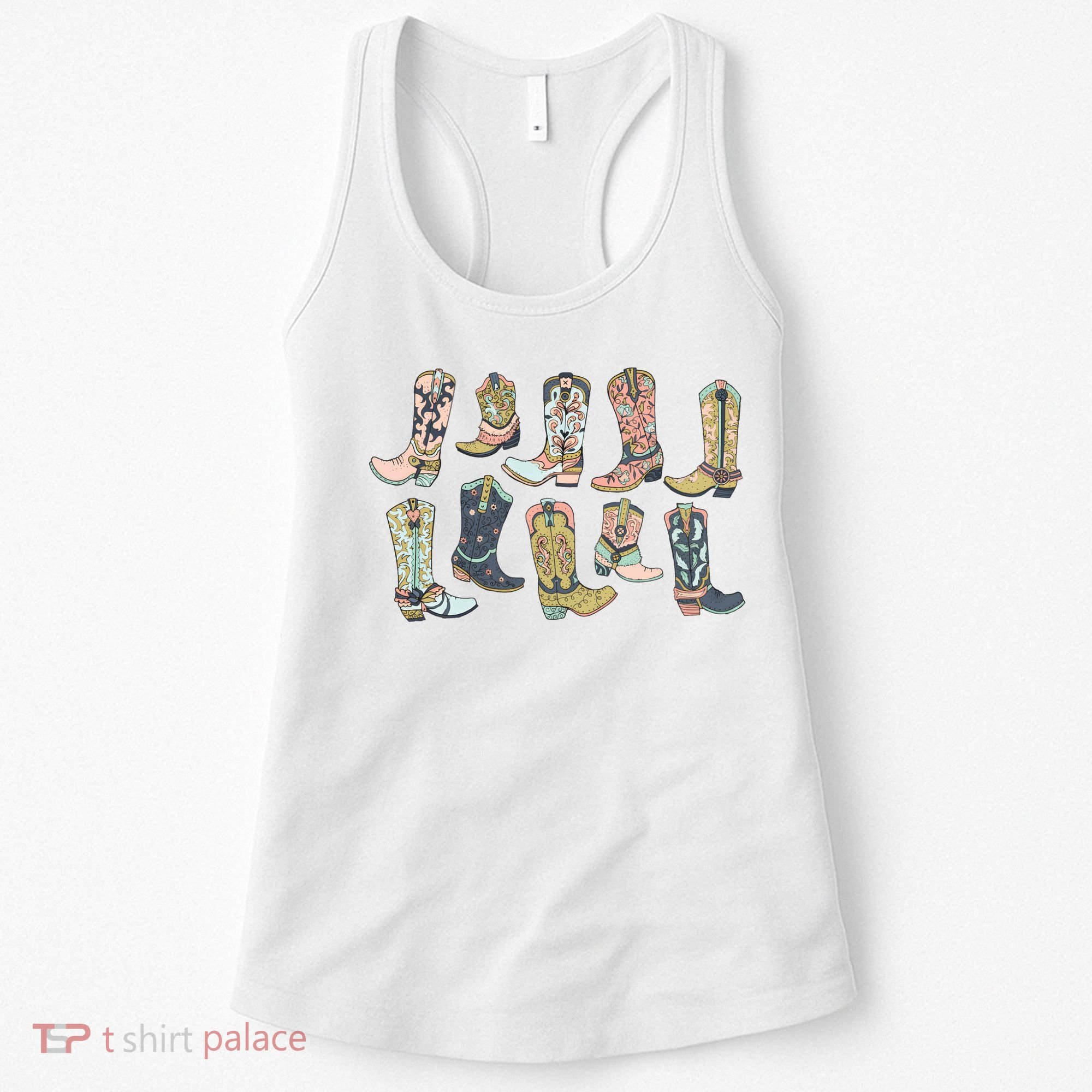 Cowgirl Boots Western Women's Tank Top
