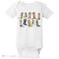 Cowgirl Boots Western Baby Bodysuit thumb 0
