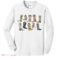 Cowgirl Boots Western Kids Long Sleeve Shirt thumb 0