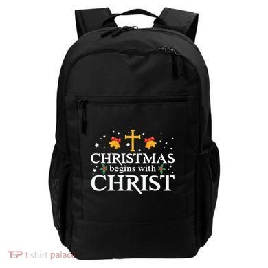 Christmas Begins With Christ Backpack