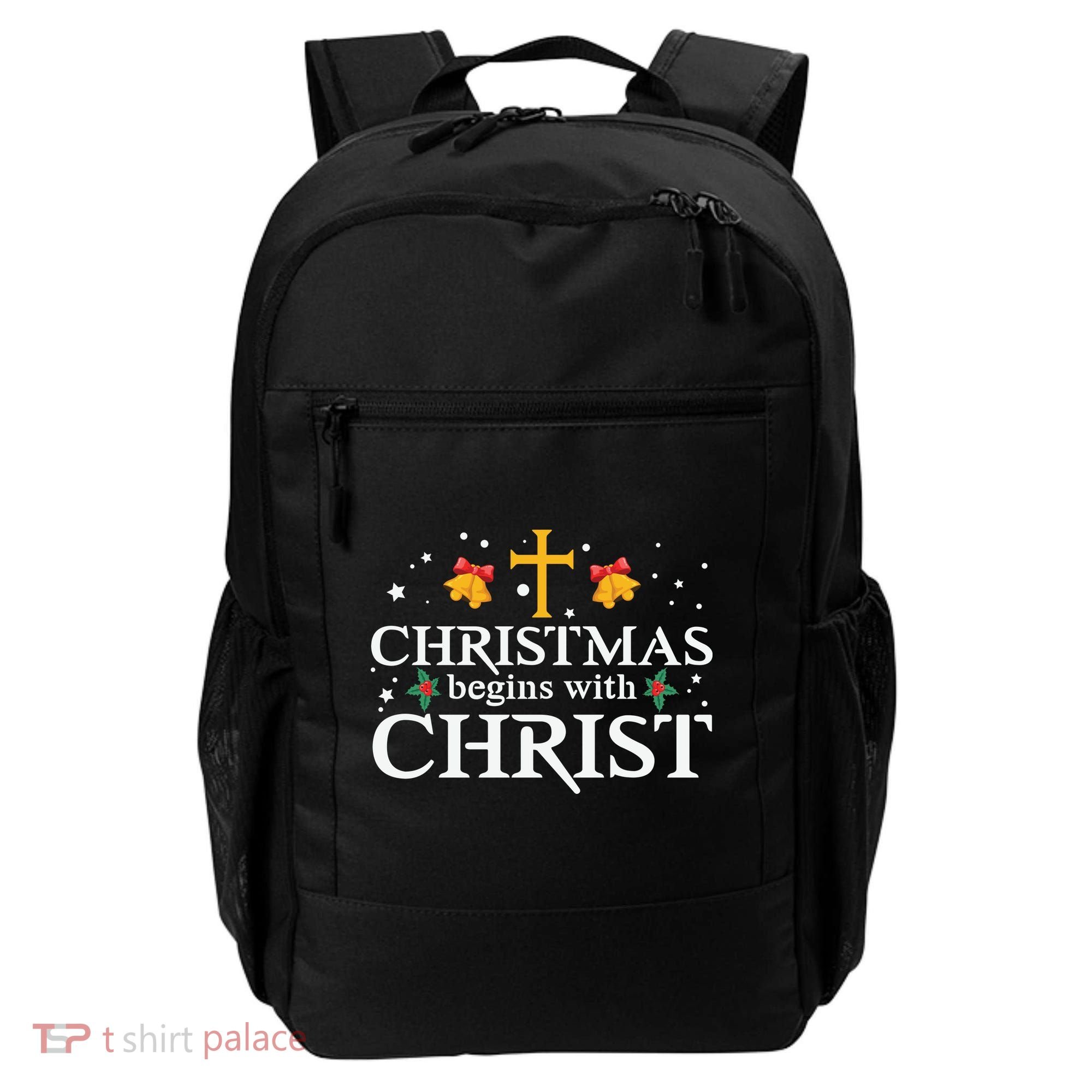 Christmas Begins With Christ Backpack