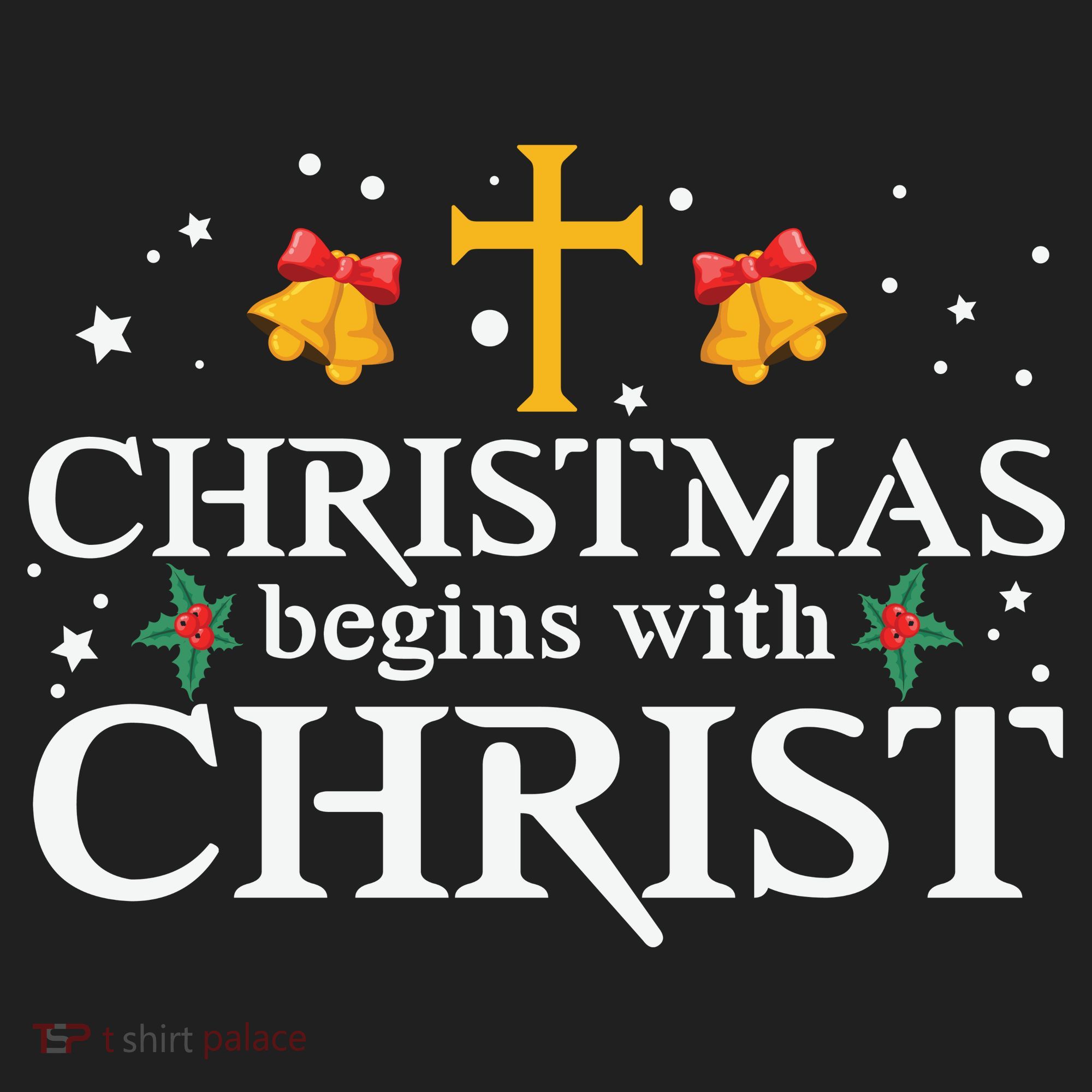 Christmas Begins With Christ Golf Towel