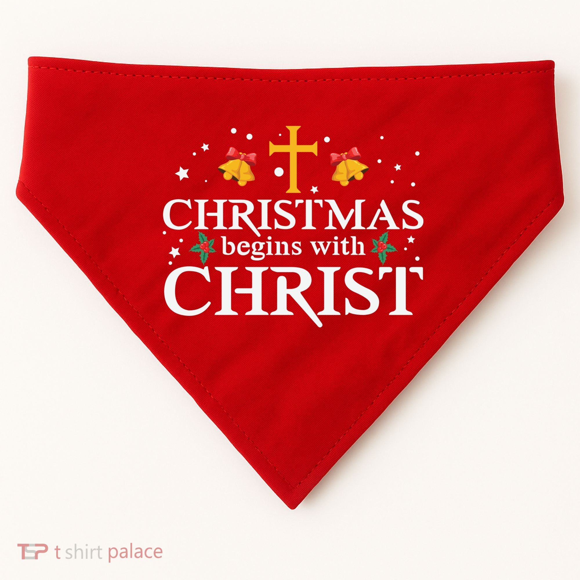 Christmas Begins With Christ USA-Made Doggie Bandana