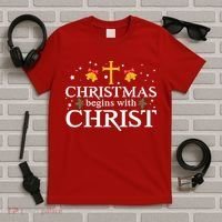 Christmas Begins With Christ T-Shirt thumb 5