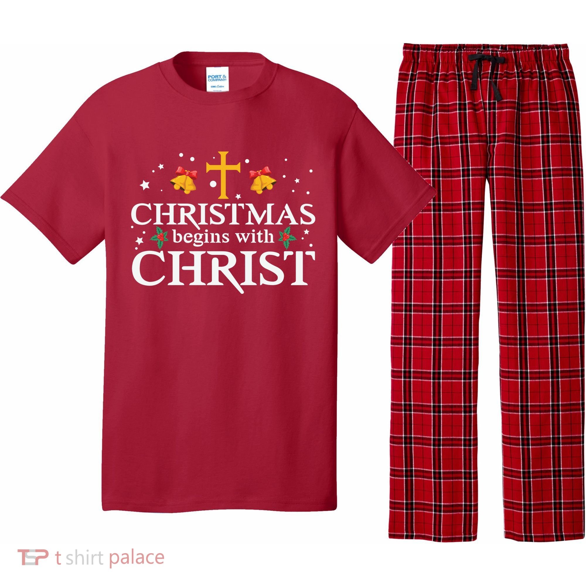 Christmas Begins With Christ Pajama Set