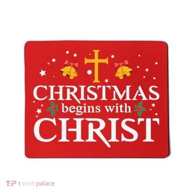 Christmas Begins With Christ Mousepad