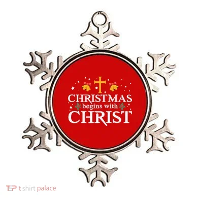 Christmas Begins With Christ Ornament