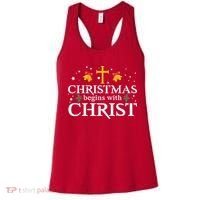 Christmas Begins With Christ Women's Tank Top thumb 0