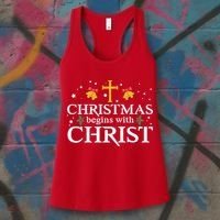 Christmas Begins With Christ Women's Tank Top thumb 3