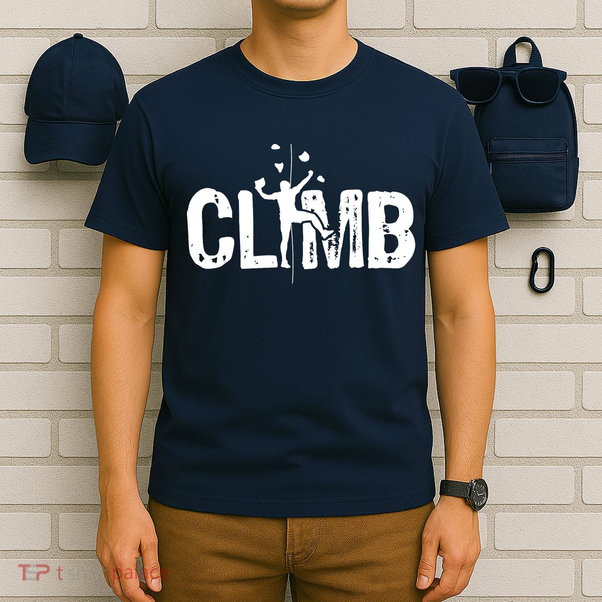 Climb Bouldering Wall Climber Rock Climbing Mountaineer T-Shirt