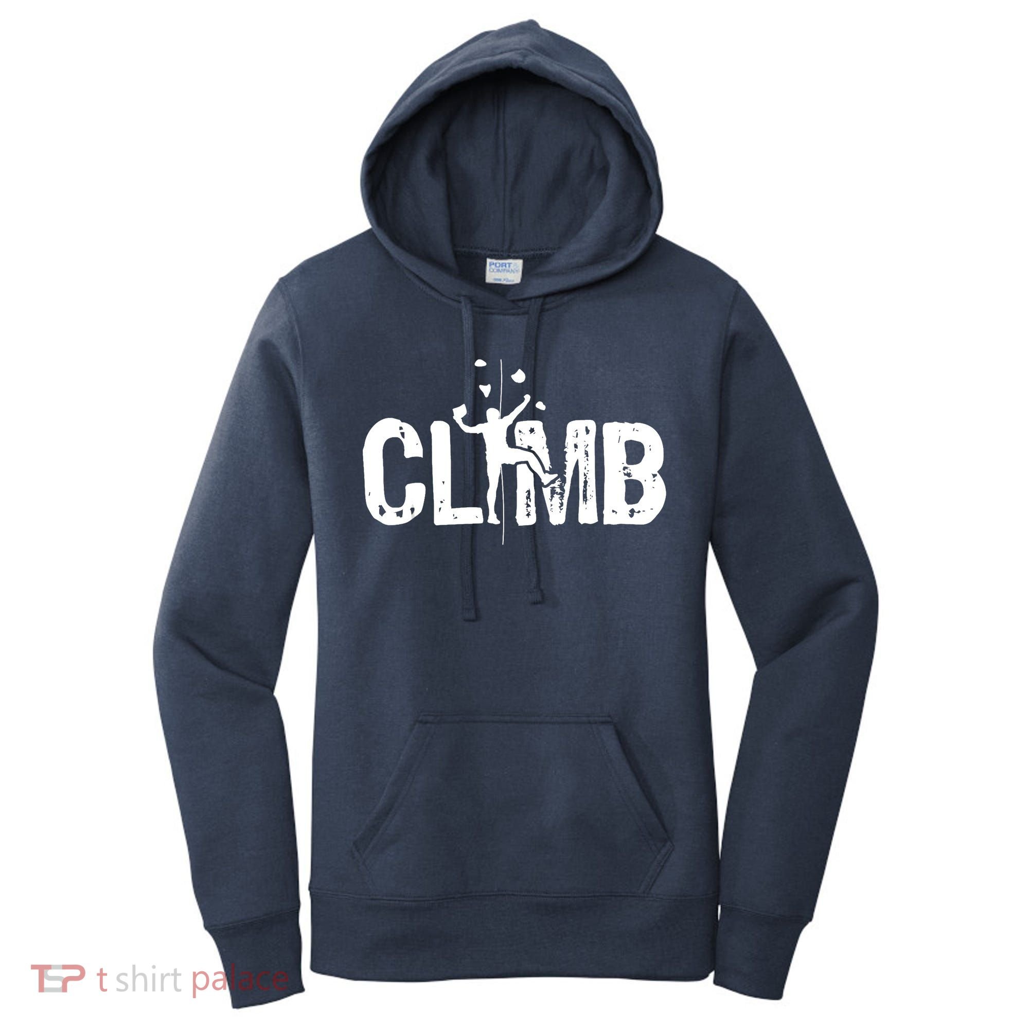 Climb Bouldering Wall Climber Rock Climbing Mountaineer Women's Hoodie