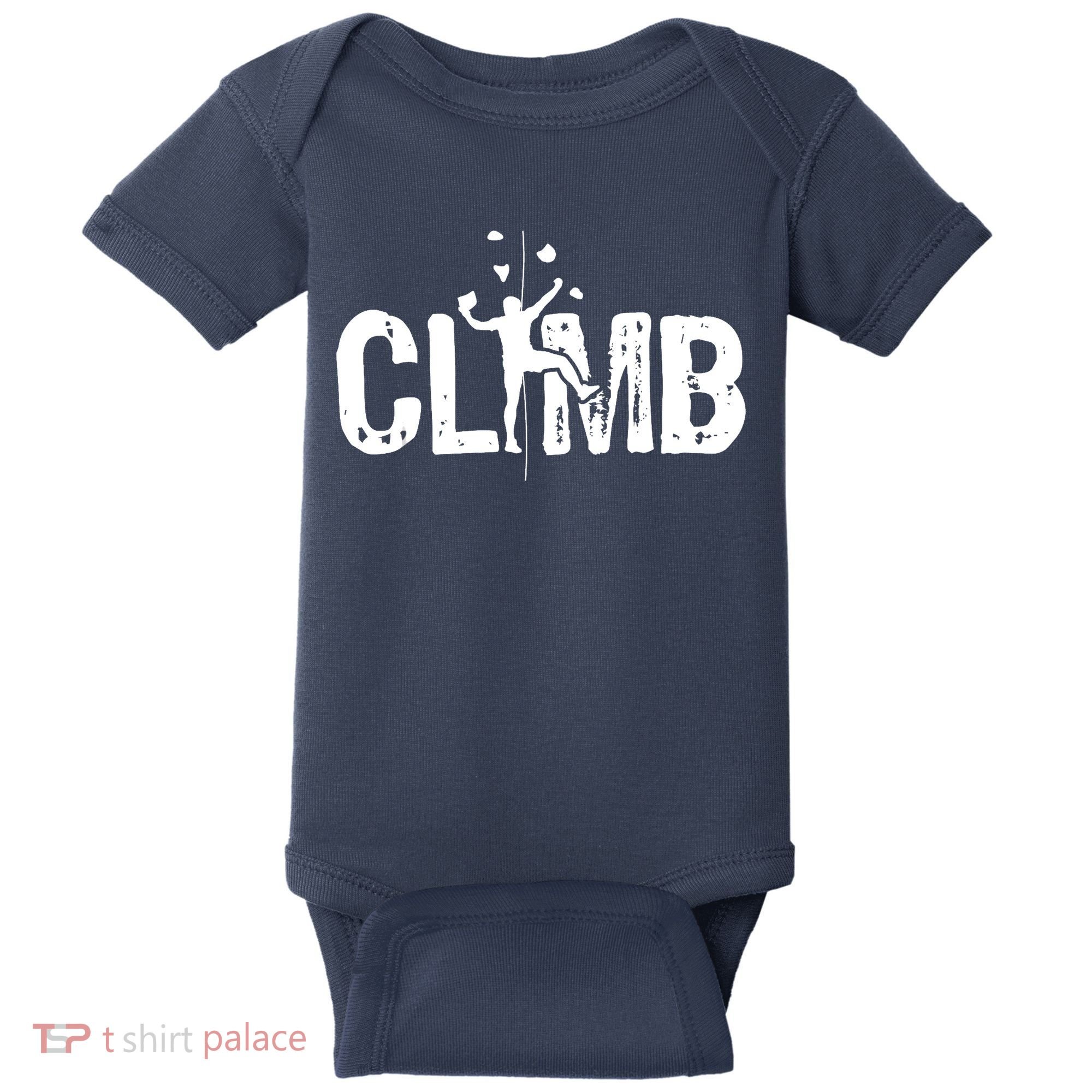 Climb Bouldering Wall Climber Rock Climbing Mountaineer Baby Bodysuit