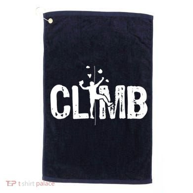 Climb Bouldering Wall Climber Rock Climbing Mountaineer Golf Towel