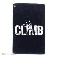 Climb Bouldering Wall Climber Rock Climbing Mountaineer Golf Towel thumb 0