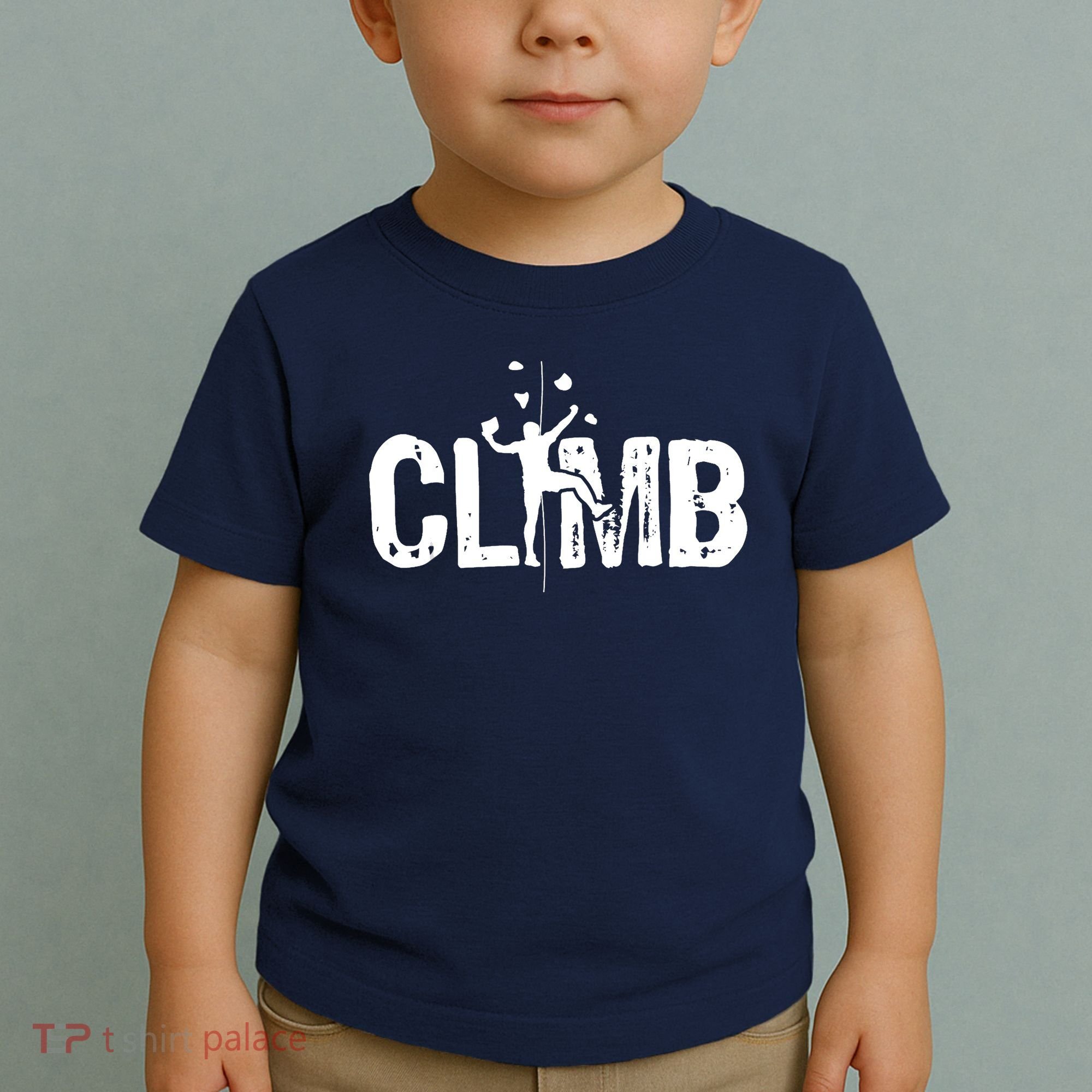 Climb Bouldering Wall Climber Rock Climbing Mountaineer Toddler T-Shirt