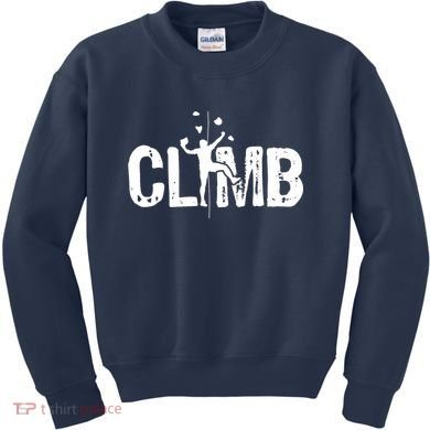 Climb Bouldering Wall Climber Rock Climbing Mountaineer Kids Sweatshirt