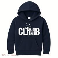 Climb Bouldering Wall Climber Rock Climbing Mountaineer Kids Hoodie thumb 0