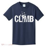 Climb Bouldering Wall Climber Rock Climbing Mountaineer Kids T-Shirt thumb 0