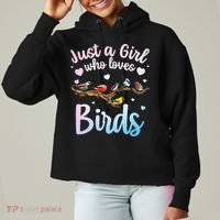 Cool Bird Watcher Art For Women Birding Nerd Birder Ladies Heavyweight Boxy Pullover Hoodie thumb 0