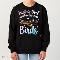 Cool Bird Watcher Art For Women Birding Nerd Birder Women's Sweatshirt thumb 0