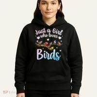 Cool Bird Watcher Art For Women Birding Nerd Birder Hoodie thumb 5