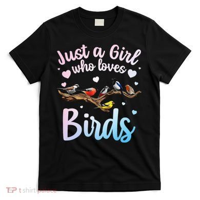Cool Bird Watcher Art For Women Birding Nerd Birder T-Shirt