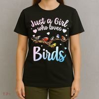Cool Bird Watcher Art For Women Birding Nerd Birder T-Shirt thumb 4
