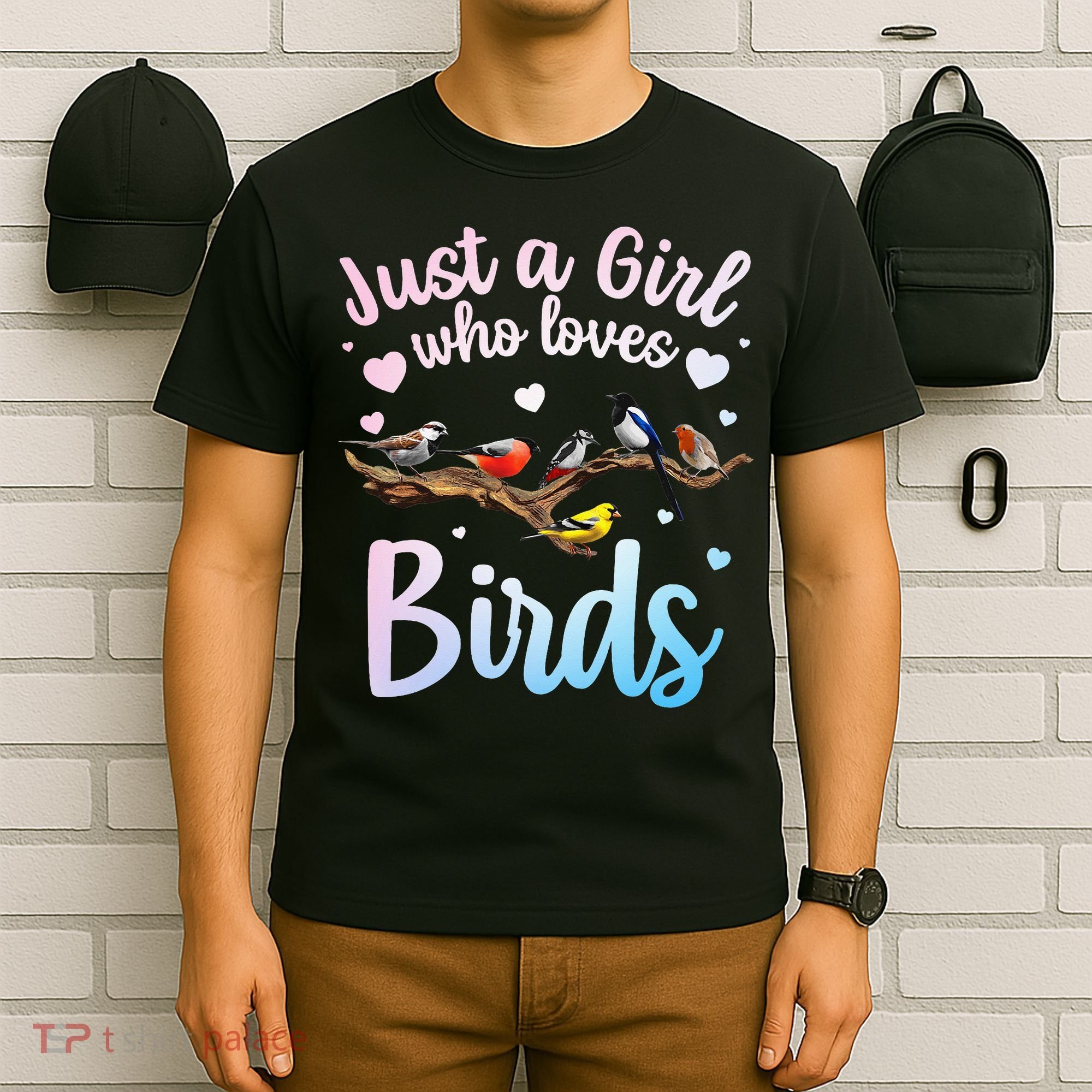 Cool Bird Watcher Art For Women Birding Nerd Birder T-Shirt