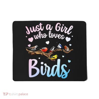Cool Bird Watcher Art For Women Birding Nerd Birder Mousepad