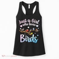 Cool Bird Watcher Art For Women Birding Nerd Birder Women's Tank Top thumb 0